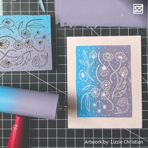 Miniatura 9 de Speedball Tinta de impresión en bloque soluble en agua 3815 – Color intenso con acabado satinado AP no tóxico 8 onzas líquidas, peltre