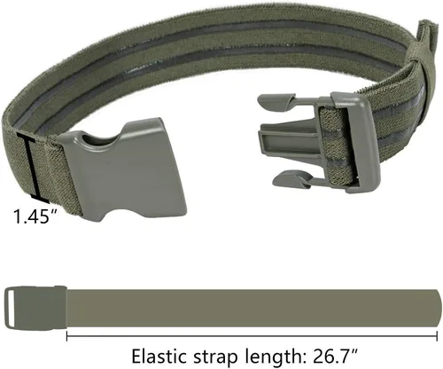Miniatura 3 de IDOGEAR Correa táctica para las piernas, cinturón para el muslo, correa para el muslo, para exteriores, EDC con hebilla de liberación rápida, nailon
