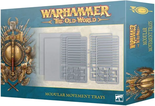Warhammer Games Workshop The Old World: Bandejas modulares de movimiento, color gris