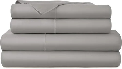 Miniatura 17 de Sábanas 100% algodón orgánico, tamaño matrimonial, sábanas orgánicas con certificación GOTS con bolsillo profundo de 300 hilos y tejido de satén