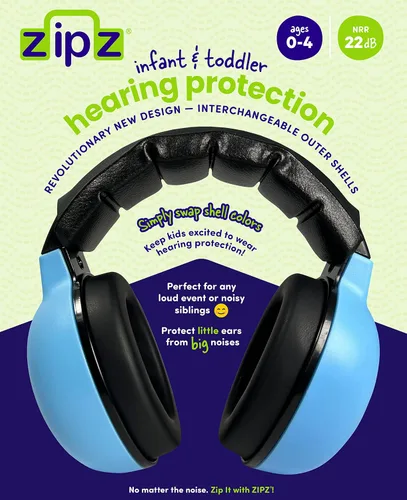 Miniatura 2 de ZIPZ Baby & Toddler Earmuffs - ANSI-Certified Noise Protection, Audiologist-Recommended, Interchangeable Shells (0-4 Yrs)