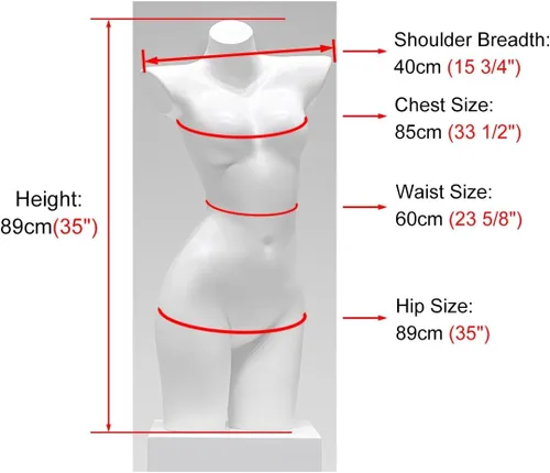 Miniatura 6 de Vestido femenino de medio cuerpo con forma de torso para lencería, soporte de maniquí para exhibición de ropa, tienda al por menor de maniquí