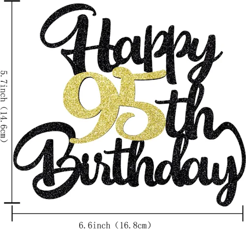 Miniatura 4 de Decoración de pastel de cumpleaños 95, decoración de pastel de cumpleaños 95, decoración de fiesta de cumpleaños 95, complemento de regalo