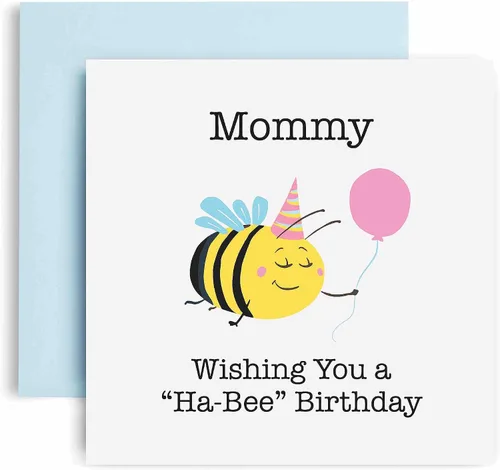 Miniatura 3 de Huxters Tarjetas de cumpleaños para mujer – Tarjeta de cumpleaños para abuela Ha Bee para cumpleaños, día de la madre, tarjeta de cumpleaños