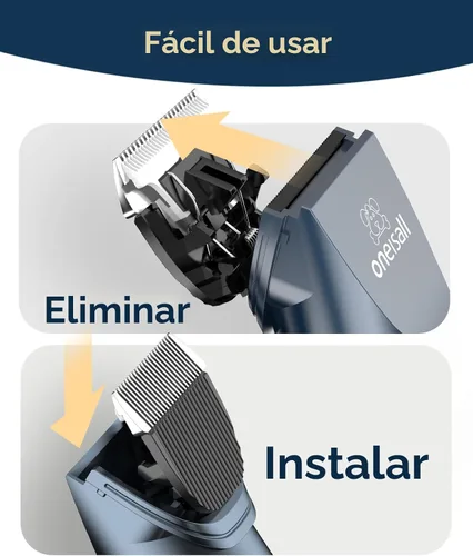 Miniatura 8 de oneisall Cortador de pelo para gatos silencioso para pelo enmarañado y largo, afeitadora de mascotas inalámbrica de 2 velocidades para gatos, perros