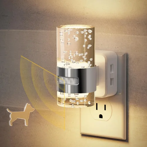 Miniatura 9 de JandCase Luz nocturna, luces nocturnas automáticas enchufables a la pared, luz nocturna LED regulable con brillo ajustable, luces nocturnas