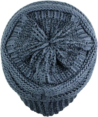 Miniatura 86 de C.C Trendy Warm Chunky Soft Stretch Cable Knit Beanie