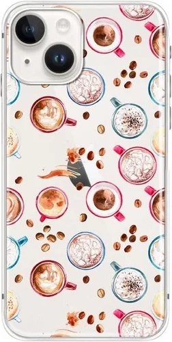 Miniatura 8 de Blingy's Funda para iPhone 14, bonito patrón de cerezas, estilo tropical, diseño tropical, funda protectora transparente de TPU suave de 6.1 Cerezas