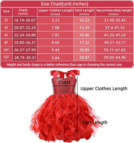 Miniatura 7 de Vestido tutú para niñas, vestido de tul con lentejuelas, vestido de princesa para niñas pequeñas, disfraz de fiesta de cumpleaños brillante