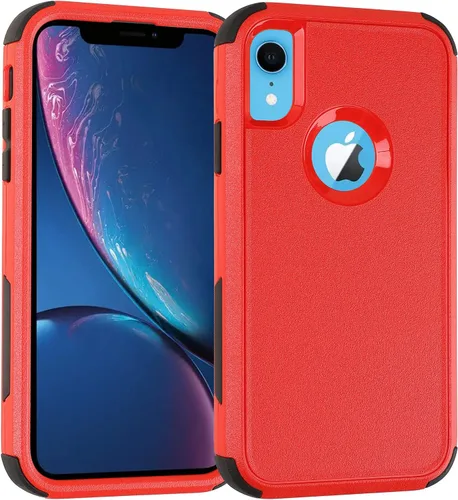 Miniatura 12 de Co-Goldguard Funda para iPhone XR, [3 capas] [a prueba de golpes] [a prueba de caídas] para iPhone XR, funda de protección resistente para iPhone