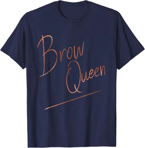 Miniatura 28 de Brow Queen Ombre - Camiseta de escritura a mano, regalo para artista de maquillaje, Negro, S