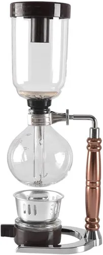 JITEM Cafetera Syphon Cafetera de estilo japonés al vacío de vidrio sifón percoladores 3-5 tazas de vidrio de mesa de sifón cafetera para café o té