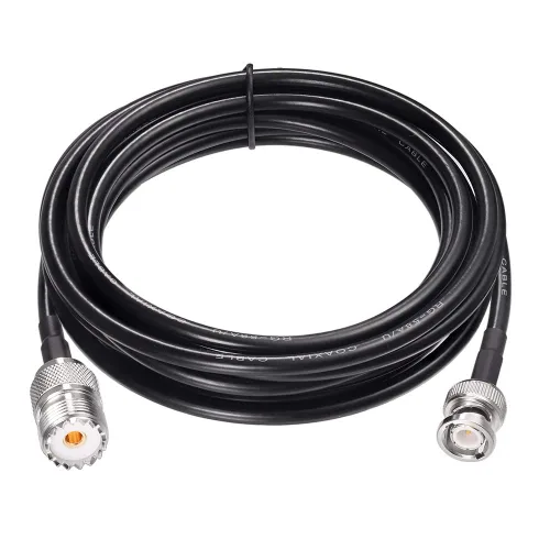 Miniatura 7 de Eightwood Adaptador de antena UHF hembra SO239 a macho BNC Cable puente RG58 de 1,6 pies para radio CB portátil, radio aficionado, radio ham