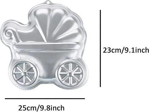 Miniatura 2 de Molde de aluminio 3D para hornear pastel de 10 pulgadas