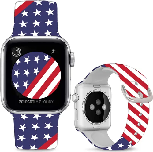 Miniatura 8 de Correas de silicona suaves compatibles con Apple Watch Band de 1.496 in 1.575 in 1.614 in 1.654 in 1.732 in 1.772 in 1.811 in 1.929 in, correa