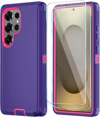 Miniatura 47 de ONOLA Funda compatible con Samsung Galaxy S24 Ultra con protector de pantalla HD, resistente a los golpes y a las caídas, funda de 3 capas