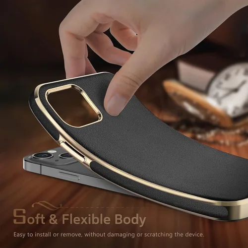 Miniatura 4 de LOHASIC Funda de piel diseñada para iPhone 13, funda clásica de lujo, suave, antiarañazos, a prueba de golpes, compatible con iPhone 13 de 6.1