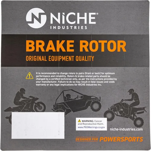 Miniatura 2 de NICHE Rotor de freno trasero izquierdo para Polaris Scrambler 500 Trail Boss 330 Trail Blazer 330 250 5245716 5253186