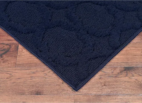 Miniatura 342 de Garland Rug Sparta - Alfombra antideslizante de polipropileno de 2 pies x 12 pies, color negro, ideal para salas de estar y pasillos, elegante