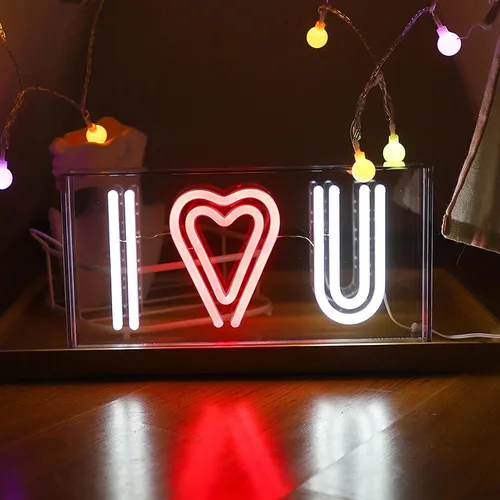Miniatura 14 de Letrero de neón LED para fiesta, escritorio, dormitorio, hogar, cumpleaños, decoración artística con USB
