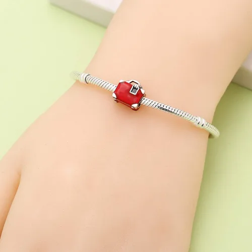 Miniatura 5 de ABUN Dijes de la serie de viaje de plata de ley 925 con cuentas de viaje para pulsera, Plata esterlina