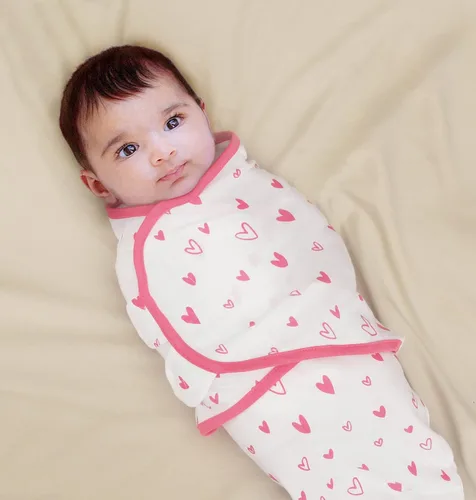 Miniatura 6 de Manta para envolver 100% algodón orgánico para bebé, saco de dormir, ajustable, para bebés recién nacidos pequeños de 0 a 3 meses