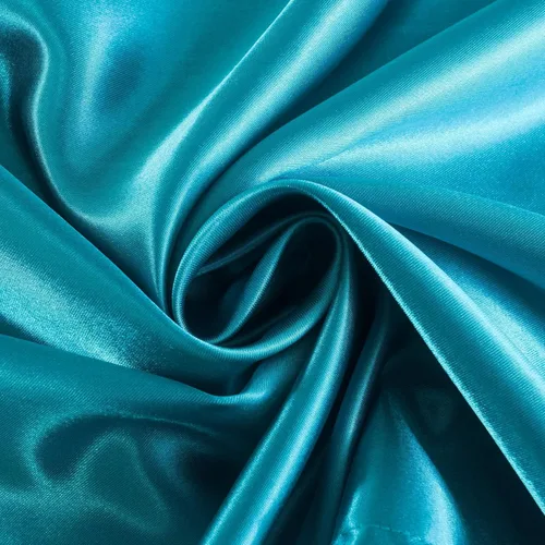 Miniatura 22 de Sábana bajera ajustable tamaño individual color azul aguamarina, sábana de satén suave y sedosa, sin arrugas, bolsillo profundo de 21 pulgadas, solo