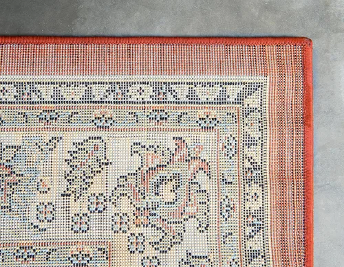 Miniatura 476 de Unique Loom Colección Sialk Hill - Alfombra de área Washington (3 pies 3 pulgadas x 5 pies 3 pulgadas, rectángulo, burdeos/crema)