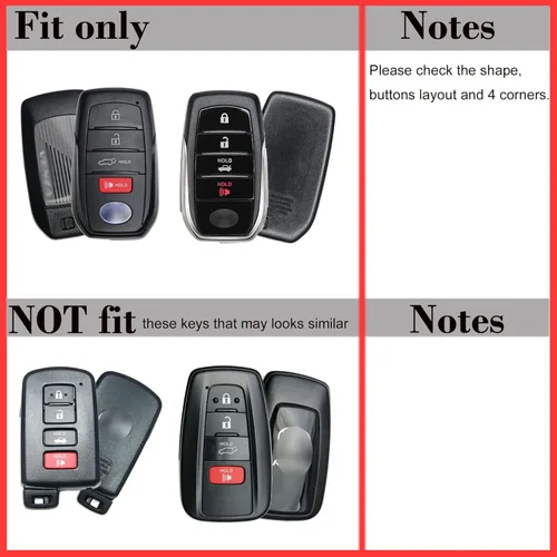 Miniatura 2 de Funda de llave de silicona con 4 botones para Toyota Land Cruiser 2021+ Venza RAV4 4Runner Corolla Se Grand Highlander Tundra Crown 2022+ Tacoma Azul