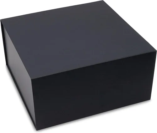 Miniatura 9 de Prime Line Packaging Cajas de regalo de Navidad, cajas de regalo navideñas con tapas para regalos, caja de regalo grande negra para envoltura