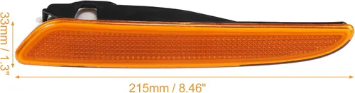 Miniatura 3 de uxcell Accesorios de marcadores de coche, carcasa de luz de marcador lateral, montaje de cubierta de lámpara de señal de giro No.A2118200921