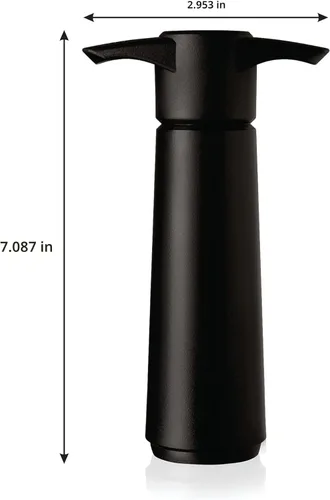 Miniatura 3 de Vacu Vin bomba de vacío para conservar vino de color negro, con 2 tapones para botellas, Negro