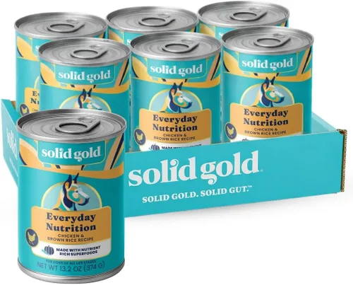 Miniatura 18 de Solid Gold Alimento húmedo para perros con alto contenido de proteínas, ladrando en la luna, sin granos con carne de res real, lata de 6