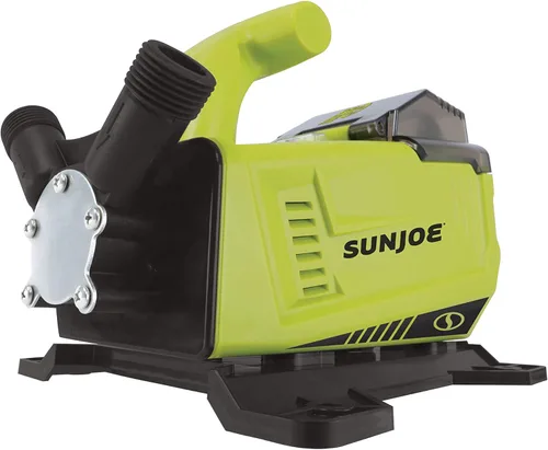 Sun Joe 24V-XFP5-CT Bomba de transferencia inalámbrica IONMAX de 24 voltios de 5.0 GPM, elevación de succión de 13 pies, altura de cabeza de 52 Sólo