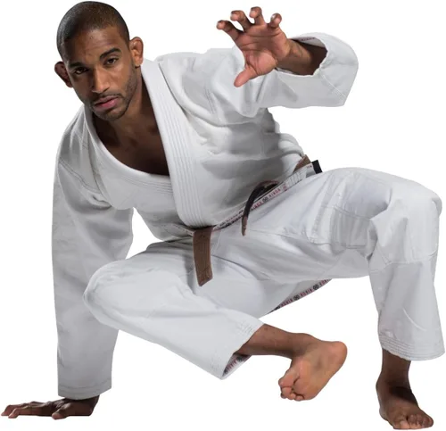 Miniatura 5 de Ronin Plain BJJ Gi - Uniforme profesional brasileño de Jiu Jitsu - 100% algodón preencogido más fino de 14.82 ozm