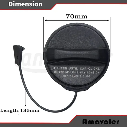 Miniatura 2 de LR053665 LR053666 Tapa de gasolina Tapón de combustible Accesorio del mercado de accesorios Ajuste para 05-13 Land Rover LR3 LR4 06-13