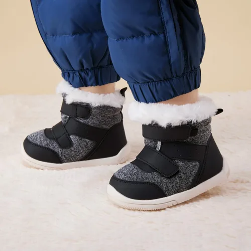Miniatura 83 de BMCiTYBM Botas de nieve de invierno para bebés y niños pequeños, de piel sintética, cálidas, antideslizantes, zapatos para primeros pasos