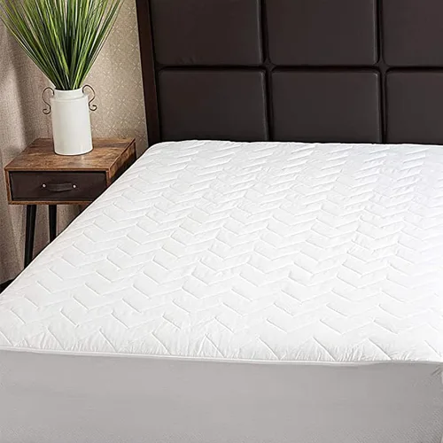 Miniatura 10 de Waterguard protector para colchón, guateado, ajustado, 100% de algodón, Algodón plastificado, Blanco, gemelo