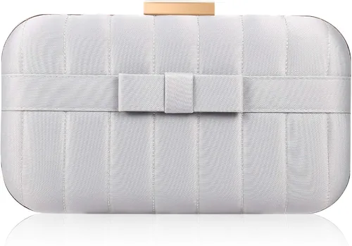 expouch Satin Evening Bag for Women Elegant Clutch Purse Bag Crossbody Handbags for Wedding Party Prom