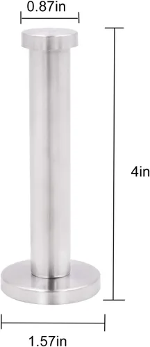 Miniatura 2 de KINJOEK 12 ganchos para toallas de baño de 4 pulgadas, ganchos resistentes para bata de montaje en pared, gancho de acero inoxidable cepillado