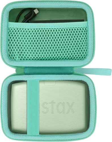 Miniatura 11 de co2CREA Estuche rígido de repuesto para impresora Fujifilm Instax Mini Link 3 2 1 (funda blanca ceniza + interior blanco)