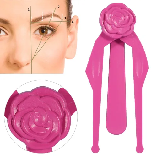 Miniatura 2 de Sonew 1 regla de cejas para maquillaje herramienta de medición simétrica de cejas