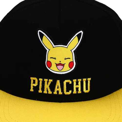 Miniatura 4 de Bioworld Pokemon Pikachu Youth Gorra Snapback negra, Negro