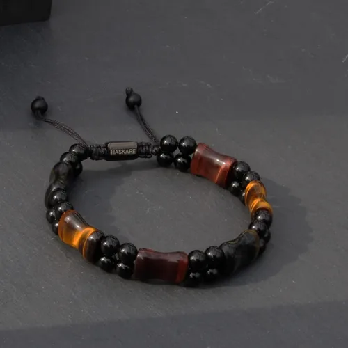 Miniatura 8 de HASKARE Healing Crystals Tiger Eye Bracelets for Men, Mens Jewelry Beads Protection Crystal Tigers Eye Bracelet, Genuine Stone Bead Bracelet Anxiety