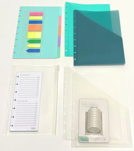 Miniatura 47 de Talia - Repuestos para cuaderno de espiral (páginas punteadas, Junior (5.5 x 8.5 pulgadas))