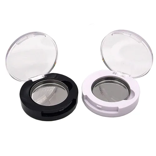 luzen 4 cajas pequeñas redondas de sombra de ojos, caja vacía, caja vacía de repuesto, imán recargable, maquillaje, sombra de ojos, polvo, rubor,