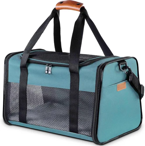 Transportín para Gatos - Transportín Portátil Plegable para Perros y Mascotas, Bolsa para Mascotas de Lados Suaves hasta 15 Libras, Transportín de