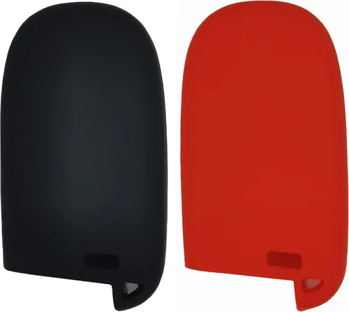 Miniatura 2 de REPROTECTING Funda de llavero de goma de silicona Compatible con Chrysler 200 300 2011-2021 Dodge Challenger Charger Dart Durango Journey Fiat 500 L