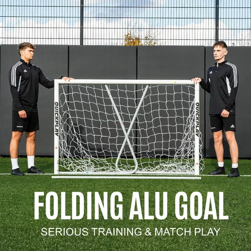 Miniatura 3 de QUICKPLAY Pro Alu Match Gama de portería de fútbol Gol de fútbol de aluminio reforzado premium [Un solo gol]