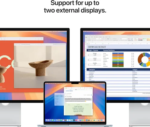 Miniatura 9 de Apple Laptop MacBook Air 2025 de 13 pulgadas con chip M4: diseñada para Apple Intelligence, pantalla Liquid Retina de 13.6 pulgadas, memoria Luz